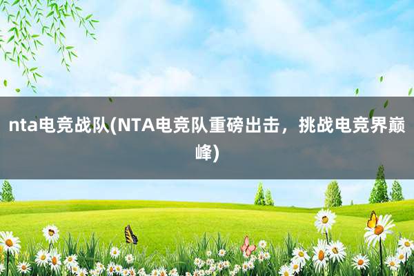 nta电竞战队(NTA电竞队重磅出击，挑战电竞界巅峰)