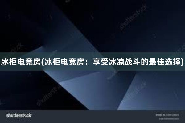 冰柜电竞房(冰柜电竞房：享受冰凉战斗的最佳选择)