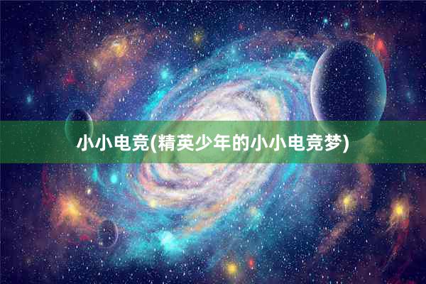 小小电竞(精英少年的小小电竞梦)