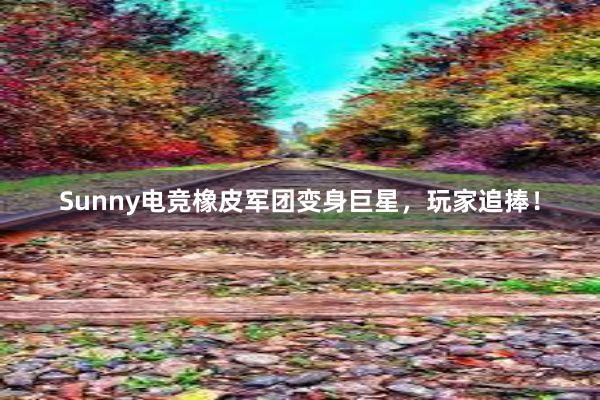 Sunny电竞橡皮军团变身巨星，玩家追捧！