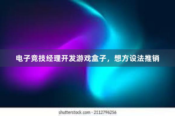 电子竞技经理开发游戏盒子，想方设法推销